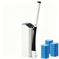 Disposable Toilet Brush and Holder Set with 24 Toilet Cleaner Refills, 2026 New Toilet Wand Kit with Toilet Brush Refill Pads, Disposable Toilet Cleaning System for Bathroom Maintenance (Black) - color: Black