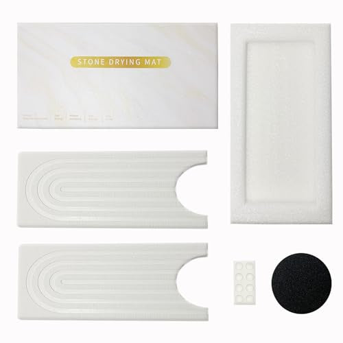Faucet Mat for Kitchen Sink, Diatomite Quick Dry Stone Mat Kitchen Sink Protectors, Stone Drying Mat for Kitchen Counter (White,24) - color: White, size: 24