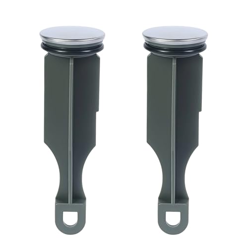 2-Pack RP5648BN Drain Stopper Replacement Part, Compatible with Delta Faucets, 1/4 x 4 Inch Pop-Up Style, with Black Sealing Ring