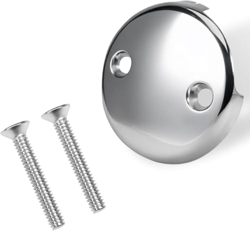 Overflow Faceplate Tub Drain Trim Kit (Silver 2) - color: Silver 2