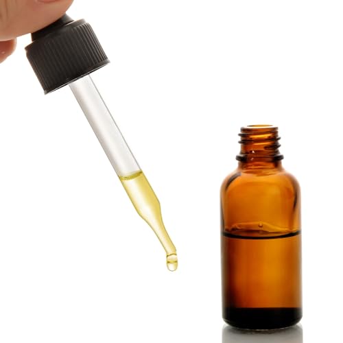 4 Pack, 2 oz Bottles with Dropper & 1 Funnel & 4 Labels - Essential Oils Bottles for Health, Personal Care & Beauty - 60ml Thick Dark Amber Glass Tincture Bottles, Refillable Cosmetic Containers - color: Amber