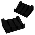 Silicone Soap Dish (USA Patented) Self Draining Bar Soap Holder for Shower Bathroom Sink, Drying Soap Dish Tray Sponge Holder Easy Cleaning Soap Saver Travel Accessories (Black, 2) - color: Black, 2