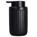 BosilunLife Dish Hand Soap Dispenser - Black Liquid Pump Soap Dispenser for Bathroom Decro 12oz Ceramic Kitchen Dish Dispenser with Rust-Proof Liquid Pump Modern Refillable Lotion Bottles - color: Black Lotion Pump