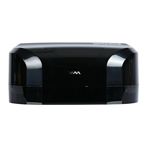 Boardwalk R3670BKBW 13 in. x 6.75 in. x 8.75 in. Standard Twin Toilet Tissue Dispenser - Black