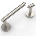 Ruacq Toilet Paper Holder Brushed Grey Double Post Pivoting Round Tissue Holders Roll Holder Hangers Toilet Paper Holders SUS 304 Stainless Steel Modern Wall Mounted - color: Brushed Nickel, size: Classic