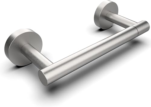 RARXTR Bathroom Toilet Paper Holder Wall Mount SUS304 Stainless Steel Double Post Pivoting Toilet Paper Roll Holder Wall Mounted for Bathroom RV Commercial Toilet Tissue Dispensers, Brushed Nickel - color: Brushed Nickel, size: Wall Mount