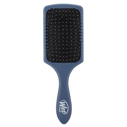 Wet Brush Paddle Detangler Hair Brush, Elemental Blue, Ultra-Soft IntelliFlex Bristles with AquaVent Design, Great For Treatment & Mask Application, Women, Men, Wet, Dry and Damaged Hair - color: Elemental Blue, size: 1 Count (Pack of 1)