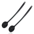 2 Pack Back Scrubber for Shower, 17in Lengthen Long Handle Body Brush, Double Sided Shower Brush for Shower Exfoliating and Massage Can Produce Rich Foam, Long Handle Back Scrubber for Men - color: 2pc-black