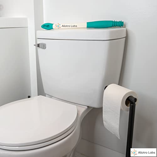 Extended Reach Toilet Wiper & Bath Brush Set - Long Handle Bathroom Buddy for Elderly, Disabled - Bottom Wiping Aid - Post-Surgery Toilet Aid - Self Cleaning Assistance Tool