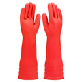 Rubber cleaning gloves 1 or 3 Pairs for kitchen,Cotton Lining,Dishwashing gloves long with lined,Reuseable. - size: Medium (Pack of 1), style: 1