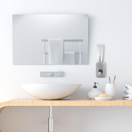Toothpaste Dispenser Automatic Toothpaste Squeezer Wall Mount Toothpastes Holder Accessories Bathroom Squeezer with Super Sticky Suction Pad for Family Shower for Kids and Adults