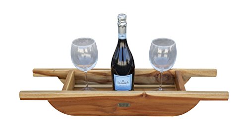 EcoDecors, 29 inch, Bath Tray for Tub, Bath Tub Tray Wood, Bathtub Table, Caddy for Bathtub in Natural Teak - style: 29" Caddy