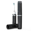 Long Ventilated Electric Toothbrush Travel Case, Portable Holder, Fits Most Standard Straight Electric Toothbrushes (Black) - color: Black