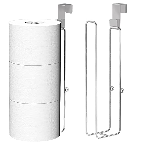 Conworld Toilet Paper Holder Brushed Nickel for 6 Roll Tissue, 2 Packs Bathroom Toilet Paper Storage Over The Tank, Stainless Steel Rustproof Hanging Toilet Roll Holder for Bathroom, RV, Camper,Silver - color: Silver,hold 3 Rolls-2 Pcs