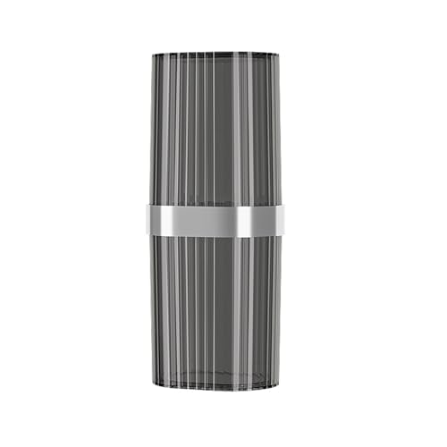 Travel Toothbrush Cup Case, Toothbrush Travel Container Portable Travel Toothbrush Holder Toothpaste Storage for School Camping Business Trip Bathroom (Grey) - color: Grey