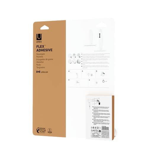 Umbra Flex Adhesive Squeegee, White - size: (Pack of 1)