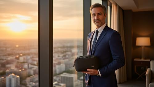 GOX Mens Toiletry Bag, Dry Wet Separate Travel Bag, Dopp Kit Case For Travel, Small Hanging Cosmetics Organizer Pouch (Black) - color: Black