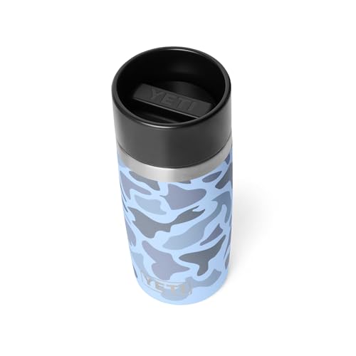 YETI Rambler 12 oz Travel Bottle, Stainless Steel, Vacuum Insulated with Leakproof Commuter Cap, Blue Camo - color: Blue Camo, size: 12 Ounces