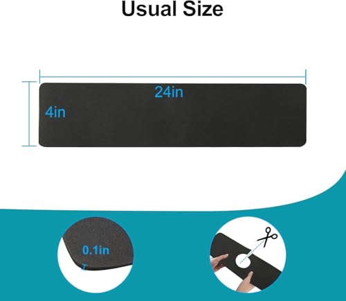Customizable Kitchen Sink Faucet Mat: 24" Lx4 W Absorbent Splash Guard | Non-slip Fabric Rubber Mat, Cut to Fit Oval Rectangle Square Faucet & 2,3,4 Holes Irregular Sink with Soap Dispenser Air Gap - size: 24"Lx4"W -1PC