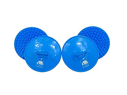 G.B.S Shampoo Scalp Exfoliator Shower Brush 4 Pack -Scrubber,Massager & Beard Exfoliator - Blue - color: 4blue