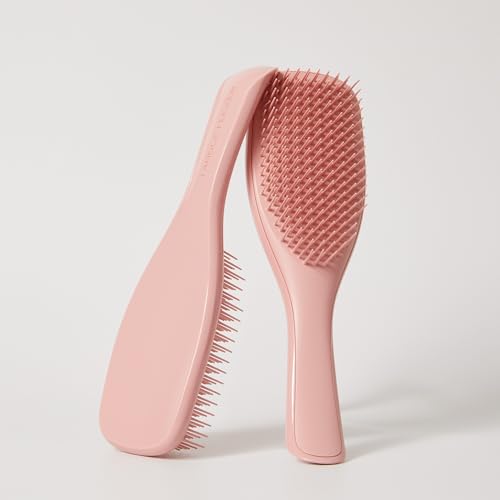 Tangle Teezer Ultimate Detangler Brush, Straight to Wavy, Summer Rose | Patented two-tier, regular-flex teeth reduce breakage & split ends on wet or dry hair; Shower-friendly hairbrush for all ages - color: Summer Rose
