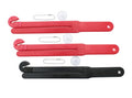 Food Bag Pouch Cutter Opener with Stainless Steel Blade and Squeezer for Kitchens (1 Black - 2 Red (3pk) w/3 Suction Cups and 3 Chains) - color: (3PK) 1 Black - 2 Red