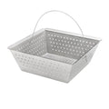 Leyso Stainless Steel Floor Sink Drop-in Basket Strainer Sink Drain Cover 8-1/2" x 8-1/2” x 3-1/8” for Kitchen, Restaurant, Bar, Buffet (Drop-in SS) - style: Drop-in SS