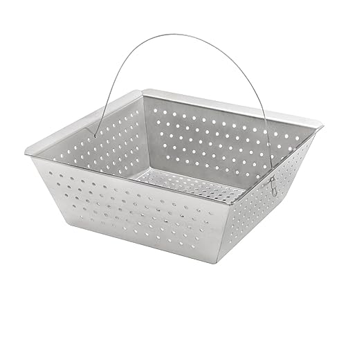 Leyso Stainless Steel Floor Sink Drop-in Basket Strainer Sink Drain Cover 8-1/2" x 8-1/2” x 3-1/8” for Kitchen, Restaurant, Bar, Buffet (Drop-in SS) - style: Drop-in SS