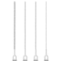 Heavy Duty Straw Cleaner Brush - 4 Pack 12.6 Inch Flexible Full-Cover Brushes with Large Handle, Reusable Pipe & Tube Cleaner Set (0.23", 0.31", 0.39", 0.47" Diameters) - color: White-full Covered