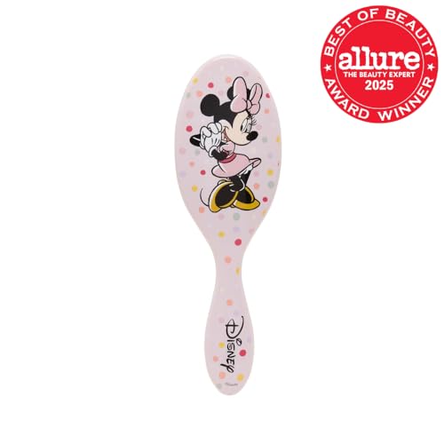 Wet Brush Original Detangling Hair Brush, Hello Disney Minnie Mouse - Ultra-Soft IntelliFlex Bristles - Detangler Brush Glide Through Tangles With Ease For All - For Women, Men, Wet & Dry Hair - color: Minnie