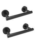 RARXTR Matte Black 2 Pack Toilet Paper Holder SUS304 Stainless Steel Double Post Pivoting Toilet Paper Roll Holder Wall Mounted Toilet Tissue Holder for Commercial Bathroom RV - color: Matte Black, size: Wall Mount 2 Pack