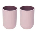 Cup 10.5oz, Unbreakable Reusable Drinking Cups Set of 2 Colors, Plastic Toothbrush Cup Tumbler 300ml, Dishwasher Safe (Light pink & Light pink) - color: Light pink & Light pink