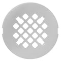 4 ¼” Brushed Nickel Snap-in Shower Drain Cover - Stainless Steel Replacement - 4.25" OD Shower Drain Strainer - Easy Install - Premium Round Shower Drain Cover - Solid Brass Construction - color: Brushed Nickel