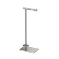Gatco 1443SN Modern Square Base Toilet Paper Holder Stand with Storage, Satin Nickel, 21.13"H - color: Satin Nickel