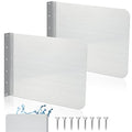 Therwen 2 Pcs Stainless Steel Side Splash Guard for Kitchen Sink 17 x 12 Inch Wall Mount Guard with Screws Commercial Restaurant Bar Hand Wash Sink and Compartment Prep Splash Protector Supply - size: 17 x 12 Inch