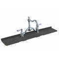 2 Hole Kitchen Sink Splash Guard (22 INCH) Wide-Modern Faucet Mat for Kitchen Sink-Flexible, Durable, Silicone Faucet Splash Guard Grey-Double Handle Faucets with 8” Spacing-Easy to Clean