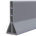 Raycity 3" High Shower Threshold Water Dam 59 IN Collapsible Shower Water Splash Guard for Curbless Shower Threshold Barrier Water Stopper for Wet and Dry Separation Bathroom and Kitchen (Grey) - color: Gray, style: 59 inch