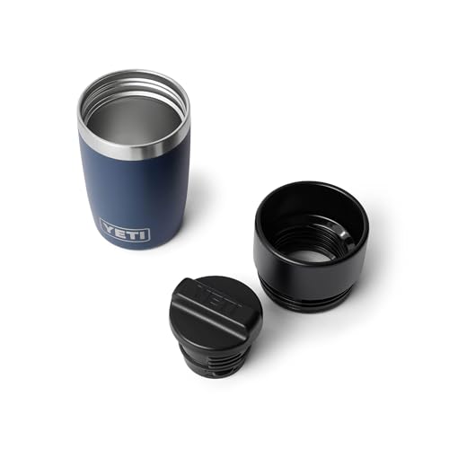 YETI Rambler 8 oz Travel Bottle, Stainless Steel, Vacuum Insulated with Leakproof Commuter Cap, Navy - color: Navy, size: 8 Ounces