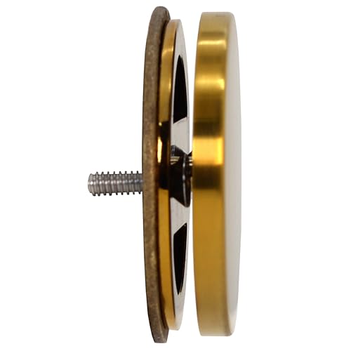 Westbrass D980R-18 Floating No-Hole Bath Waste Overflow Faceplate and Adaptor, Brushed Bronze - color: Brushed Bronze, size: 1 Pack