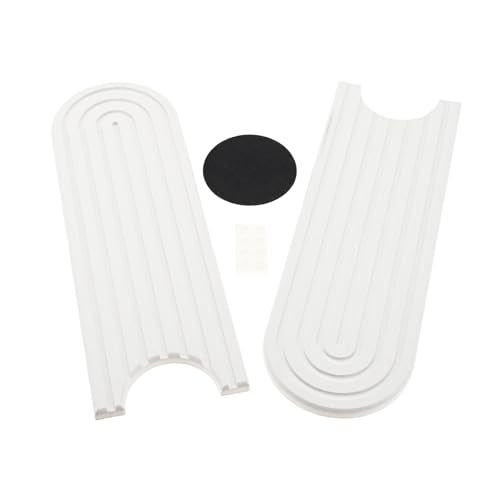 dophee Faucet Mat for Kitchen Sink, Diatomite Fast Drying Stone Sink Tray Faucet Splash Guard Absorbent Mat for Bathroom Counter, 23.3"x3.9", White - color: White