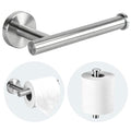 Toilet Paper Holder Wall Mount - Brushed Nickel | Stainless Steel Bathroom Toilet Paper Holder, Toilet Paper Roll Holder for Bathroom, Kitchen, Washroom