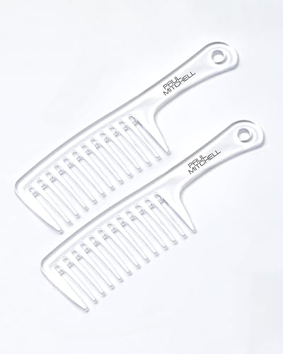 Paul Mitchell Detangler Comb, Wide Tooth Comb Detangles Wet or Dry Hair - color: Clear - 9.62 in.Length (Pack of 1)