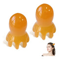 NIIIYTYB 2Pcs Head Massage Tool Scalp Massage Tools Hair Comb Scalp Scraper Tool Chinese Head Spa Tools for Deep Relaxation Massager Tool Full Body 8 Legged Acupressure Massager Yellow - color: Orange
