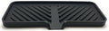 Silicone Soap Dish Tray and Sponge Holder with Drain Chute and Feet | 3-Way Sloped Design | Bathroom and Kitchen Sink Organizer Caddy (Black, 10"x4", 7.8 Ounces) - color: Black, size: 10"x4"