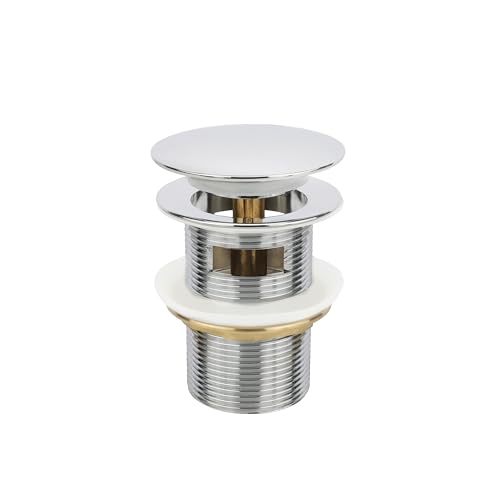 Chrome Freestanding Bathtub Drain Stopper, Compatible with Drain Kit - color: Chrome