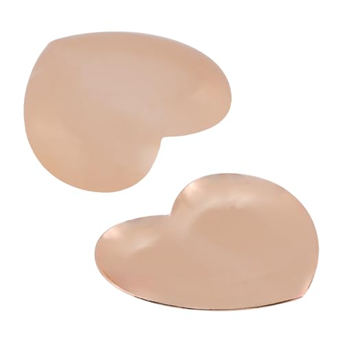 Dnyta 2Pcs Stainless Steel Decorative Tray, Decor Jewelry Dish, Bathroom Decor Makeup Serving Trays for Dresser, Cosmetics Home Decor for Keys Watch Wallet Trinket- Small (Heart shape, Rose Gold) - style: Heart-shaped rose gold style (2pcs)