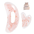 Large Body Gua Sha Tool for Lymphatic Drainage,Cellulite, Sculpting and Sore Muscles,Grip-Friendly with Smooth Resin & Ergonomic Design for Jawline, Neck,Thighs and Stomach Pink Resin Prop 65 Tested - color: Rose Pink
