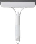 3 in 1 Spray Window Squeegee Cleaner Scraper, Window Squeegee Cleaner Tool with Spray Bottle for Shower Glass, Mirrors, Car, Home Window Cleaner Tool (White) - color: White