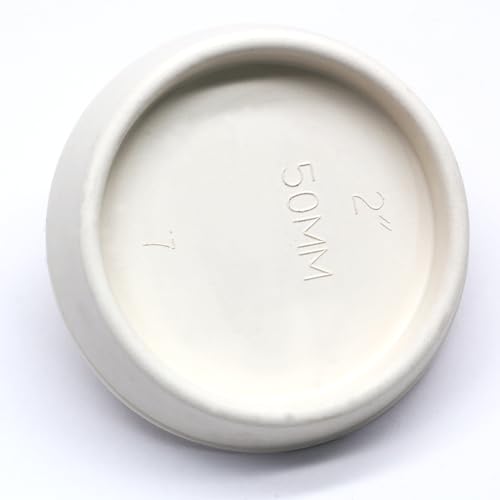 Bonsicoky Rubber Drain Stopper, 2 Pcs, 2 to 2-1/8 Inch, White | Bathtub Drain Plug, Hanging Ring, Kitchen and Bathroom - size: 2 Inch to 2-1/8 Inch