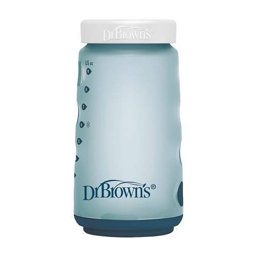Dr. Brown's Silicone Baby Bottle Storage/Travel Caps, Secure Leakproof Lids, Fits 9 oz/270 mL and 5 oz/150 mL Silicone Bottles, BPA-Free, 2-Pack